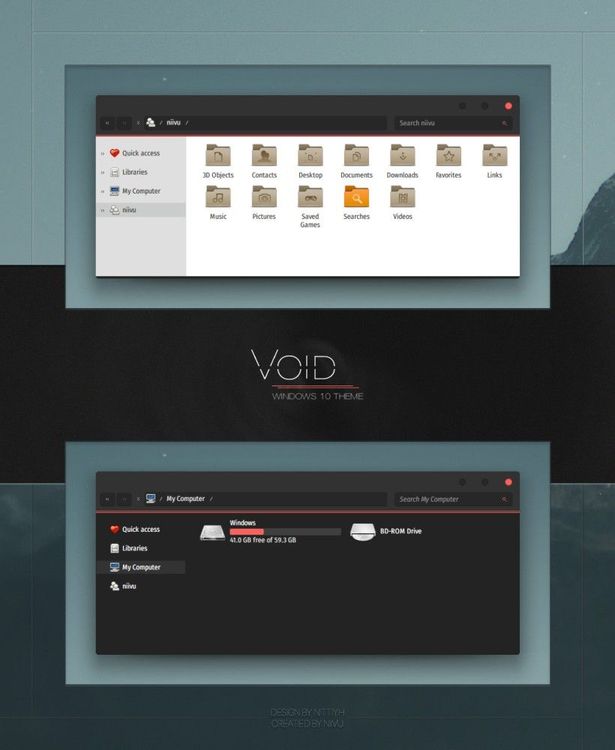 VOID WINDOWS 10 THEME