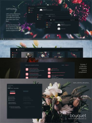 Bouquet win10 Theme